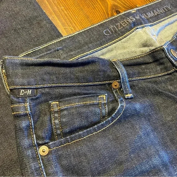 CITIZENS OF HUMANITY Elson Medium Rise Straight Stretch Jeans size 30 - Picture 9 of 15